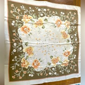 Frangi Italian Vintage floral silk scarf